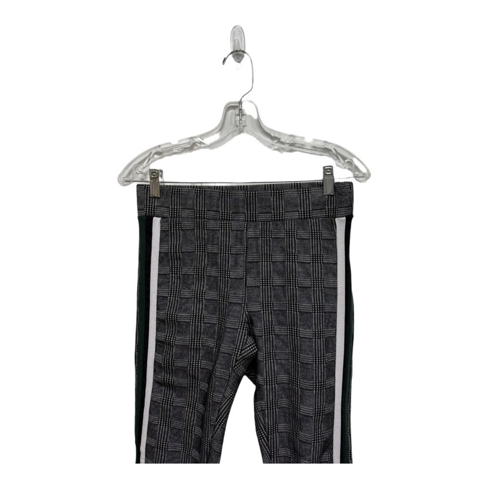 Stoosh Plaid Golf Style Jeggings Legging Black White Green Size Medium Sporty - Picture 2 of 6